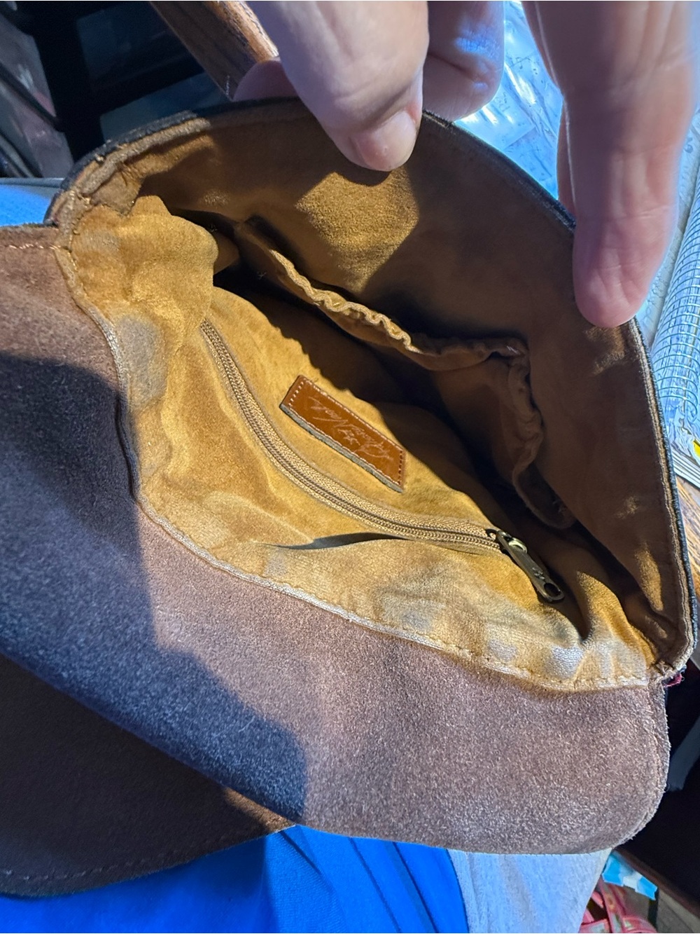Patricia Nash Multicolor Floral Leather Shoulder Bag - Pink, Green, Gold, Brown - Picture 10 of 14